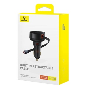 Incarcator telefon auto 2x Type-C , 60W , Fast Charging cu cablu USB C inclus Baseus Enjoyment Pro - Img 7