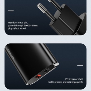 Incarcator telefon priza Usams T35 ,Dual Port, 1xUSB-C, PD 20W & 1xUSB-A, QC 3.0 - Img 4