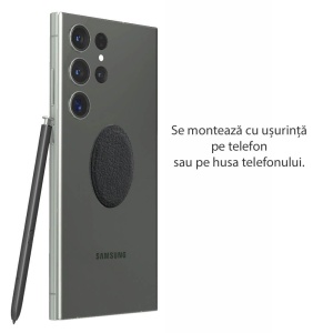 Placi metalice pentru suporturi magnetice ,acoperita cu piele ecologica Techsuit Negre - Img 5