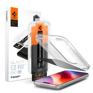 Sticla securizata iPhone 18 Pro Max Spigen Glass.tR EZ-FIT PRO HD Privacy