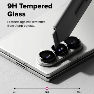 Sticla securizata pentru camera telefonului Samsung Galaxy Z Fold7 Ringke Camera Lens Frame Glass Black X 2 buc - Img 6