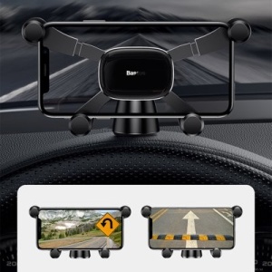 Suport auto Baseus Horizontal Screen Gravity-Negru - Img 6