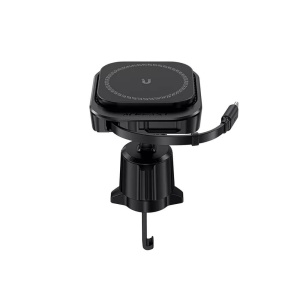 Suport telefon pentru grila de ventilatie auto cu incarcare wireless Magcharge 15 W si cablu retractabil 85cm - Img 2