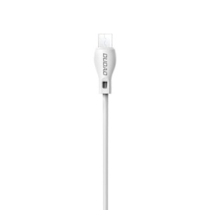 Cablu de date Dudao USB / Micro USB 2.4 A 1m white - Img 2