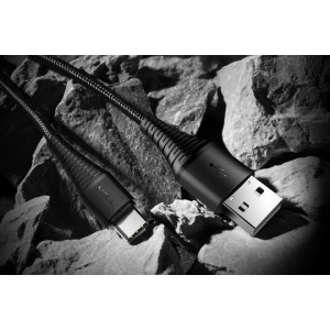 Cablu de date ROCK TYPE-C 100CM Negru - Img 3
