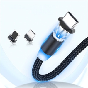 Cablu de date Wozinsky Magnetic Cable USB / micro USB / USB Type C / Lightning 2,4A 1m - Img 4