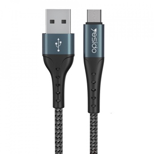 Cablu de date Yesido (CA-62) -USB to Micro USB incarcare rapida 2.4 A, 1.2M - Img 1
