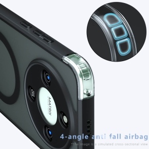 Husa Honor Magic 8 Lite PureFrost MagSafe Frosted Black - Img 3