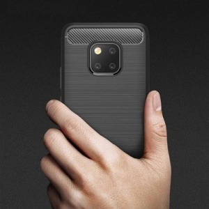 Husa Huawei Mate 20 PRO -Carbon Series-Neagra - Img 5