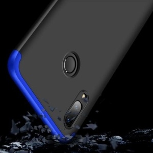 Husa Huawei P Smart 2019-GKK 360 Front and Back Case Full Body Cover -Negru cu Albastru - Img 4