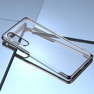 Husa Huawei P30 -Baseus Shining Case-transparenta cu negru - Img 7