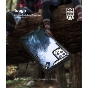 Husa Huawei P40 Lite- Ringke Fusion X- Camo Black - Img 7