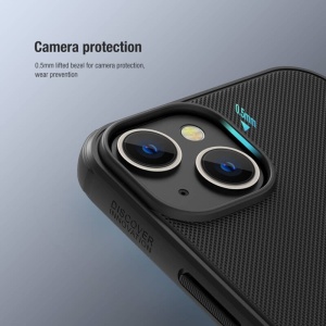 Husa iPhone 14 Plus-Nillkin Super Frosted Shield Case Neagra - Img 2