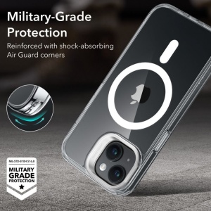 Husa iPhone 15 Plus Classic Kickstand Case cu MagSafe de la ESR - transparenta - Img 7
