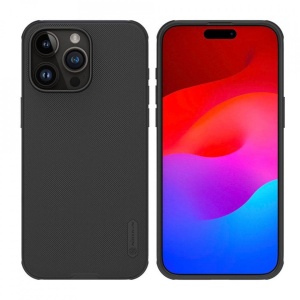 Husa iPhone 15 Pro Max-Nillkin Super Frosted Shield Case Neagra - Img 7