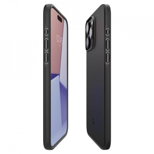 Husa iPhone 15 Pro Spigen Thin Fit -Black - Img 4