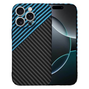 Husa iPhone 16 Pro Carbonite FiberShell Blue Pulse - Img 1