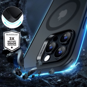Husa iPhone 16 Pro Max Classic Hybrid HaloLock cu MagSafe de la ESR - Frosted Black - Img 2