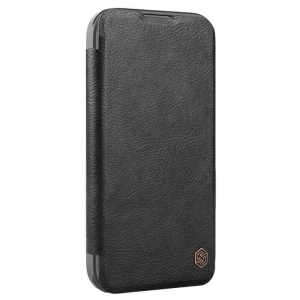 Husa iPhone 16 Pro Max - Nillkin Qin Prop Leather Case Neagra - Img 1