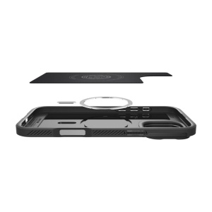 Husa iPhone 16 Pro Max Spigen Optik Armor Magsafe Neagra - Img 8