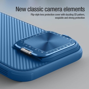 Husa iPhone 16 Pro Nillkin CamShield Prop albastra - Img 3