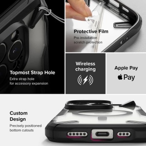 Husa iPhone 16 Pro - Ringke Fusion X Magsafe Black - Img 2