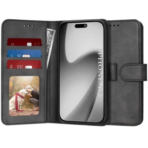 Husa iPhone 17 Diary Book Techsuit Neagra - Img 1