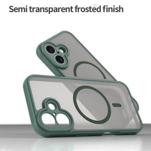Husa iPhone 17 HaloFrost Magsafe verde - Img 2