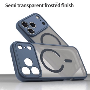 Husa iPhone 17 Pro HaloFrost Magsafe Albastru inchis - Img 5