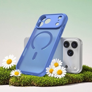 Husa iPhone 17 Pro HaloFrost Magsafe Sky Blue - Img 3