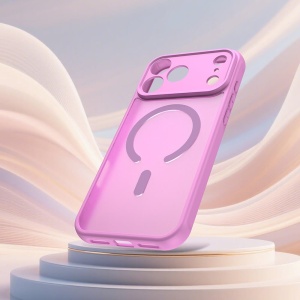 Husa iPhone 17 Pro Max HaloFrost Magsafe roz - Img 5