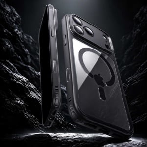 Husă iPhone 18 Pro ESR Classic Hybrid HaloLock Clear Black - Img 2