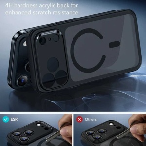 Husă iPhone 18 Pro ESR Classic Hybrid HaloLock Frosted Black - Img 6