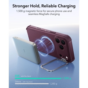 Husă iPhone 18 Pro ESR Cyber Armor Kickstand Frosted Deep Burgundy - Img 7