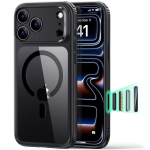 Husă iPhone 18 Pro Max - ESR Classic Hybrid HaloLock - Clear Black