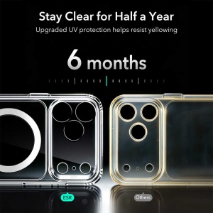 Husă iPhone 18 Pro Max - ESR Classic Hybrid HaloLock - Clear - Img 7