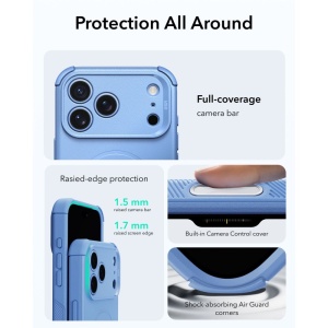 Husă iPhone 18 Pro Max - ESR Cyber HaloLock - Light Blue - Img 3
