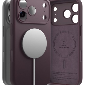 Husă iPhone 18 Pro Max - Ringke - Silicone MagSafe - Dark Cherry