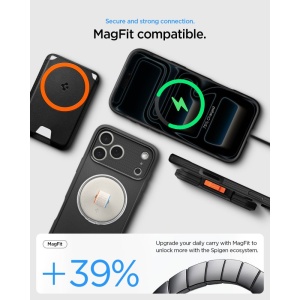 Husă iPhone 18 Pro Max - Spigen - Rugged Armor MagSafe - Matte Black - Img 5