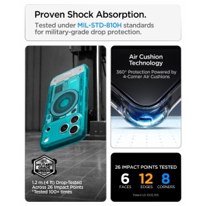 Husă iPhone 18 Pro Max Spigen Ultra Hybrid C-One - Bondi Blue - Img 2