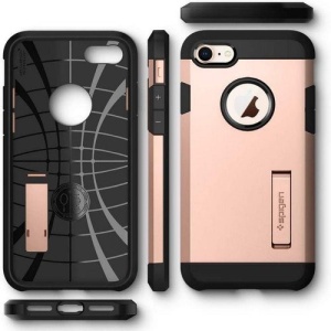 Husa Iphone 7 -Spigen Tough Armor -Blush Gold - Img 3