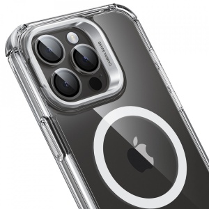 Husa pentru iPhone 15 Pro Max + folie ESR Armor Tough Kickstand HaloLock transparenta - Img 3