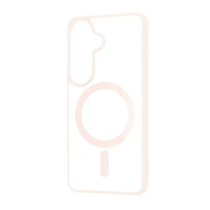 Husa Samsung Galaxy A57 Magsafe Pro transparenta margine nude pink - Img 4
