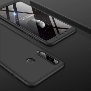 Husa Samsung Galaxy A9 -GKK 360 Front and Back Case Full Body Cover Negru - Img 7