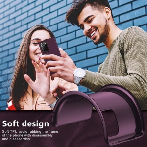 Husa Samsung Galaxy Note 20 Ultra -Soft Edge Silicone Plum - Img 2