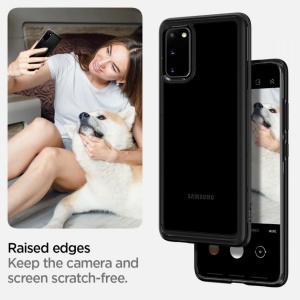Husa Samsung Galaxy S20 Plus- Spigen Ultra Hybrid-Negru Mat - Img 7