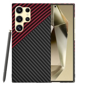 Husa Samsung Galaxy S24 Ultra Carbonite FiberShell Red Vortex - Img 1
