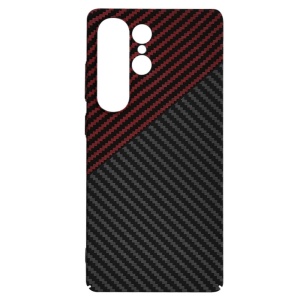 Husa Samsung Galaxy S25 Ultra Carbonite FiberShell red vortex - Img 3
