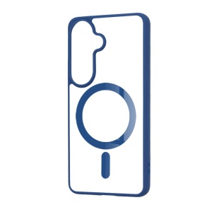 Husa Samsung Galaxy S26 Plus Magsafe Pro transparenta margini albastre - Img 2