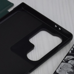 Husa Samsung Galaxy S26 Ultra Eco Leather View Case verde inchis - Img 2